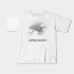 Hong Kong Map - Cartography Kids T-Shirt